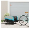Image de Remorque de vélo noir et bleu 45 kg fer