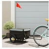Image de Remorque de vélo noir et gris 30 kg fer