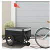 Image de Remorque de vélo noir et gris 45 kg fer