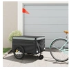 Image de Remorque de vélo noir et gris 45 kg fer