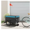Image de Remorque de vélo noir et bleu 45 kg fer