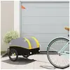 Image de Remorque de vélo noir et jaune 30 kg fer