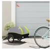 Image de Remorque de vélo noir et vert 30 kg fer