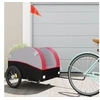 Image de Remorque de vélo noir et rouge 45 kg fer