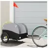 Image de Remorque de vélo noir et gris 45 kg fer