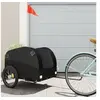 Image de Remorque de vélo noir 45 kg fer