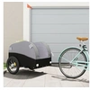 Image de Remorque de vélo noir et gris 45 kg fer