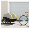 Image de Remorque pour vélo noir et jaune 45 kg fer
