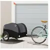 Image de Remorque de vélo noir 45 kg fer