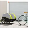 Image de Remorque de vélo noir et vert 45 kg fer