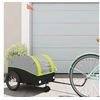 Image de Remorque de vélo noir et vert 30 kg fer
