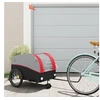 Image de Remorque de vélo noir et rouge 45 kg fer