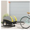 Image de Remorque de vélo noir et jaune 45 kg fer