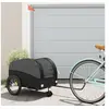 Image de Remorque de vélo noir 45 kg fer