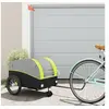 Image de Remorque de vélo noir et vert 45 kg fer
