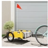 Image de Remorque de vélo jaune tissu oxford et fer