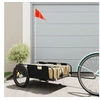 Image de Remorque de vélo noir tissu oxford et fer