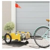 Image de Remorque de vélo jaune tissu oxford et fer
