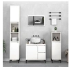 Image de Ensemble d'armoires salle de bain 3 pcs blanc bois d'ingénierie3185543