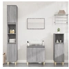 Image de Ensemble de meubles de salle de bain 3 pcs Sonoma gris