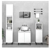 Image de Ensemble de meubles salle de bain 3 pcs blanc bois d'ingénierie3185589