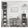 Image de Ensemble de meubles de salle de bain 3 pcs Sonoma gris
