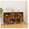 Image de Buffets 2 pcs chêne fumé 60x35x70 cm bois d'ingénierie3185724