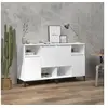 Image de Buffets 2 pcs blanc 60x35x70 cm bois d ingénierie