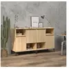 Image de Buffets 2 pcs, Meuble de Rangement avec Compartiments, Armoire de Rangement , Organisateur Intérieur Salon, Industriel, Chêne Sonoma Bois