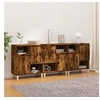 Image de Buffets 3 pcs chêne fumé 60x35x70 cm bois d'ingénierie3185740