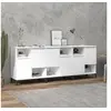Image de Buffets 3 pcs blanc 60x35x70 cm bois d ingénierie