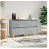 Image de Buffets 2 pcs gris béton 60x35x70 cm bois d'ingénierie3185755