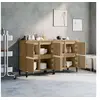 Image de Buffets 2 pcs chêne sonoma 60x35x70 cm bois d'ingénierie
