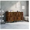 Image de Dressoirs 2 st 60x35x70 cm bewerkt hout gerookt eikenkleurig3185764