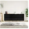 Image de Buffets 3 pcs noir 60x35x70 cm bois d'ingénierie3185768