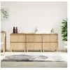 Image de Buffets 3 pcs, Meuble de Rangement avec Compartiments, Armoire de Rangement , Organisateur Intérieur Salon, Scandinave, Chêne Sonoma Bois