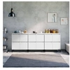 Image de Buffets 3 pcs blanc 60x35x70 cm bois d'ingénierie3185775