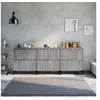 Image de Buffets 3 pcs sonoma gris 60x35x70 cm bois d ingénierie