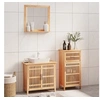 Image de Ensemble de meubles de salle de bain 3 pcs Bois massif de noyer