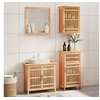 Image de Ensemble de meubles de salle de bain 4 pcs Bois massif de noyer