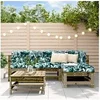 Image de Salon de jardin modulable bois bois 5 pieces x 57.5 x 60 5 personnes