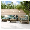 Image de Salon de jardin modulable bois bois 7 pieces x 57.5 x 60 7 personnes