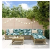 Image de Salon de Jardin avec Coussins 7 pcs, Canapés avec Dossier et Accoudoir, Ensemble de Meubles avec Table Basse Patio 3185982