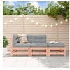 Image de Salon de Jardin avec Coussins 3 pcs, Canapé avec Dossier et Accoudoir, Ensemble de Meubles avec Table Basse Patio 3186037