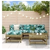 Image de Bois bois 5 personnes salon de jardin modulable x 62 x 70.5 5 pieces