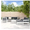 Image de Salon de jardin modulable bois massif blanc 10 pieces x 62 x 70.5 10 personnes
