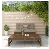 Image de Salon de jardin modulable bois massif marron 2 pieces x 120 x 70 2 personnes