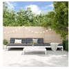 Image de Salon de jardin modulable bois massif blanc 4 pieces x 120 x 69 4 personnes