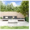 Image de Salon de Jardin avec Coussins 4 pcs, Canapé avec Dossier, Ensemble de Meubles avec Table Basse Patio Terrasse, 3186138