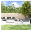 Image de Salon de jardin modulable bois massif blanc 6 pieces x 120 x 69 6 personnes